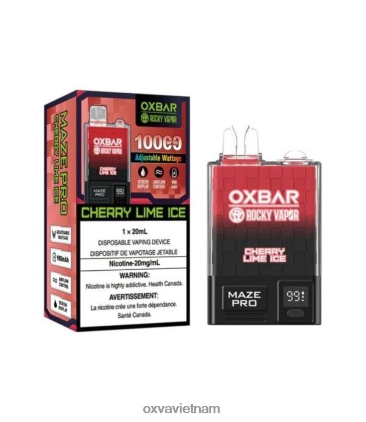 OXVA Vape Sale - OXVA OXBAR MAZE PRO 10000 đá chanh anh đào 488R4B28