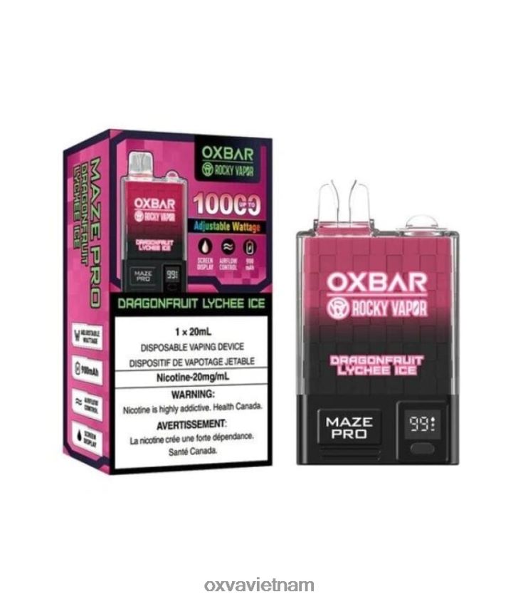 OXVA Vape Store - OXVA OXBAR MAZE PRO 10000 đá vải thanh long 488R4B25