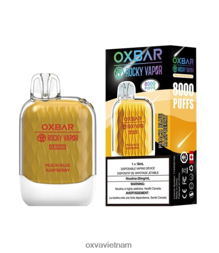 OXVA E Cig - OXVA OXBAR G8000 quả mâm xôi màu xanh đào 488R4B37